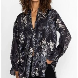 Johnny Was Olivia Kita Silk Tunic size Medium